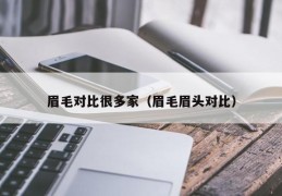 眉毛对比很多家（眉毛眉头对比）