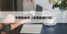 消费提振年（消费提振行动）
