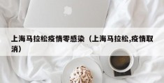 上海马拉松疫情零感染（上海马拉松,疫情取消）