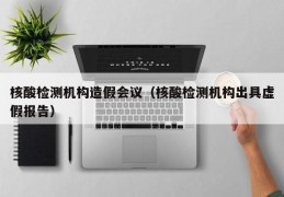 核酸检测机构造假会议（核酸检测机构出具虚假报告）